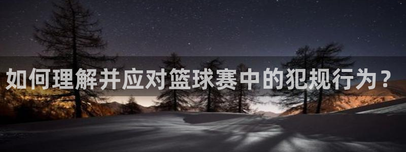  意昂2登录地址：如何理解并应对篮球赛中的犯规行为？