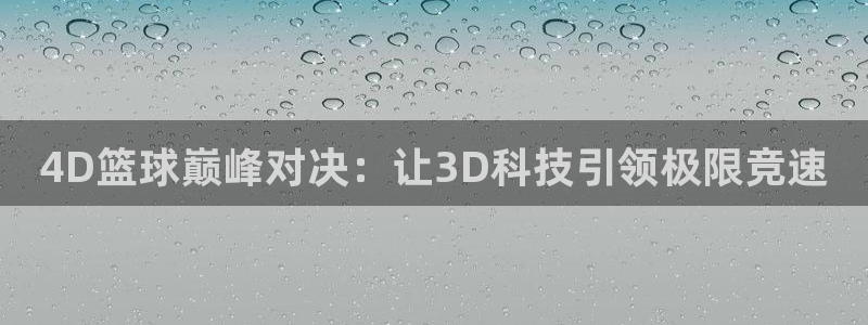  意昂2体育：4D篮球巅峰对决：让3D科技引领极限竞速